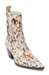 Matisse Collins Western Boot In White Multi Speckle Calf Hair