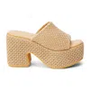 Matisse Como Platform Heel In Tan In Multi