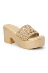 Matisse Cove Platform Mules In Brown