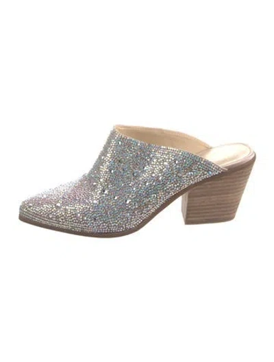 Pre-owned Matisse Crystal Mules In Multi