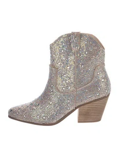 Pre-owned Matisse Crystal Patterned Western Boots W/ Tags