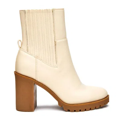 Matisse Dean Heeled Boots In Ivory In Neutral