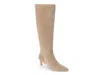 Matisse Elevate Pointed Toe Knee High Kitten Heel Boot In Pink