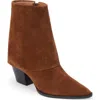 Matisse Ella Foldover Ankle Boots In Brown