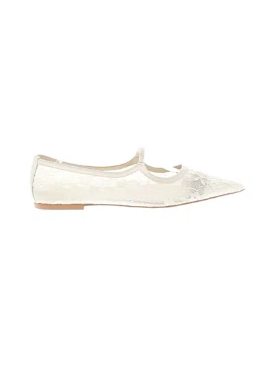 Pre-owned Matisse Flats In Ivory