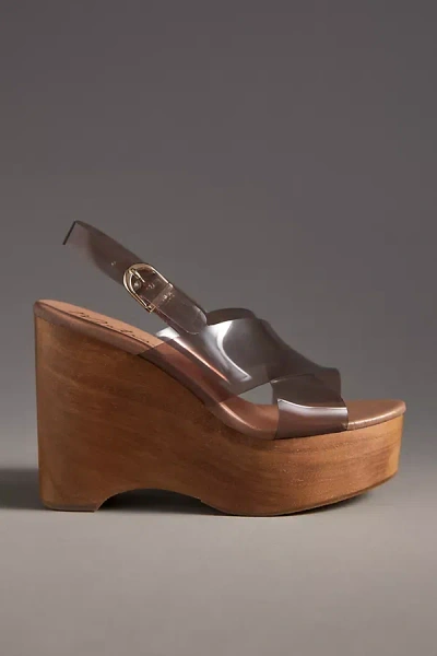 Matisse Fox Jelly Platform Heels In Brown
