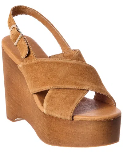 Matisse Fox Leather Wedge In Brown