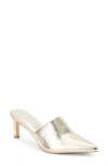 Matisse Garret Pointed Toe Mule In Gold