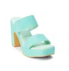 Matisse Gem Platform Heel In Turquoise In Blue