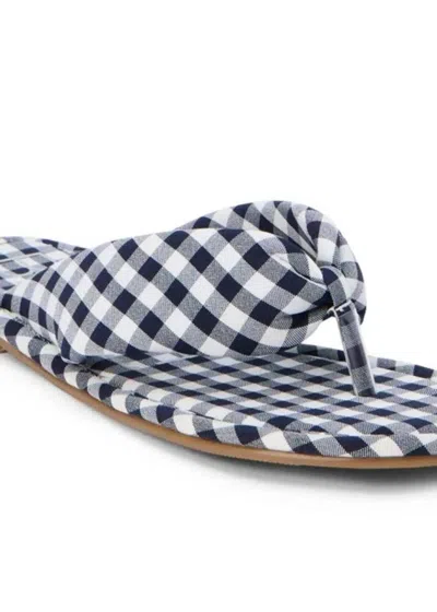 MATISSE GIDGET SANDAL IN NAVY GINGHAM
