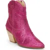 Matisse Harlow Bootie In Hot Pink Rhinestone