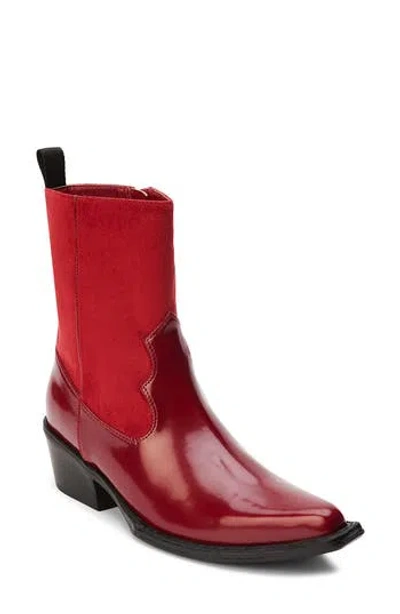 Matisse Harriet Western Bootie In Burgundy