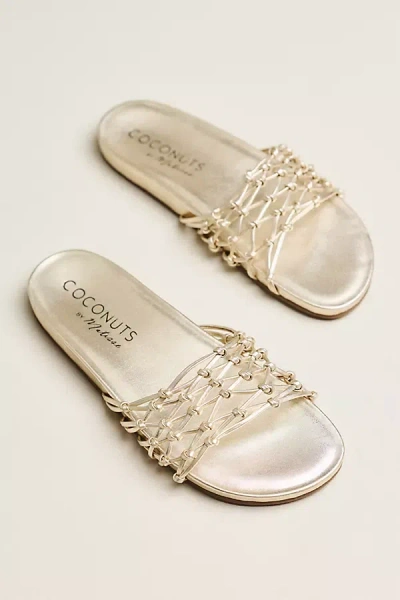 Matisse Harvey Knotted Slide Sandals In Gold