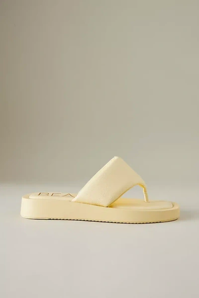 Matisse Izzie Toe-strap Sandals In Yellow