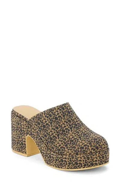 Matisse Jayde Platform Pump In Tan Leopard Fabric
