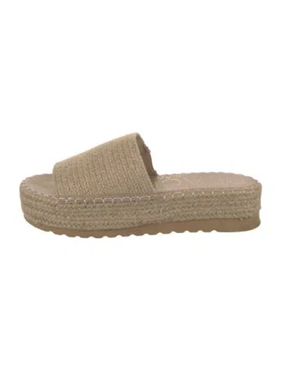 Pre-owned Matisse Jute Espadrilles In Neutral