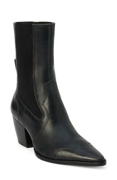 Matisse Keith Lizard Embossed Chelsea Boot In Black