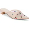 Matisse Kellan Pointed Toe Mule In Light Beige Floral