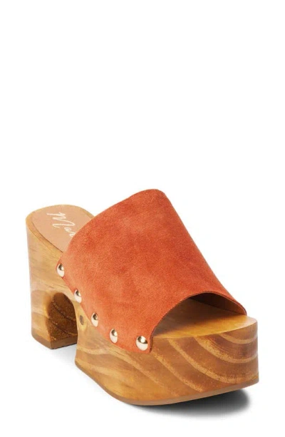 Matisse Knox Platform Sandal In Rust