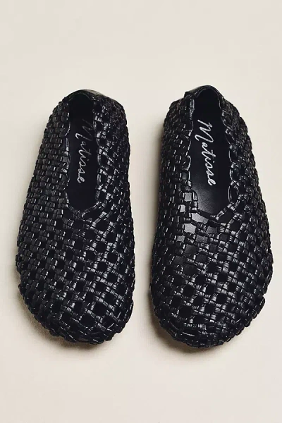 Matisse Lazio Woven Flats In Black