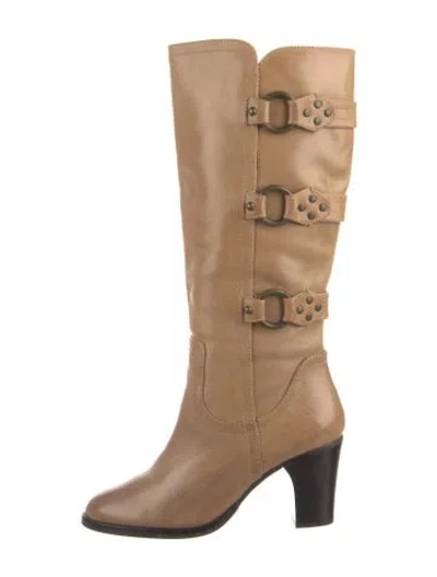 Pre-owned Matisse Leather Boots In Neutral