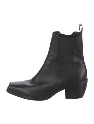 Pre-owned Matisse Leather Chelsea Boots In Black
