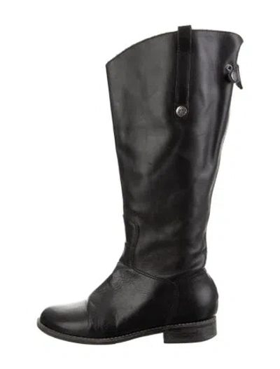 Pre-owned Matisse Leather Riding Boots In Black