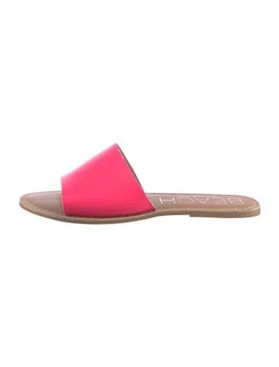 Pre-owned Matisse Leather Slides In Pink