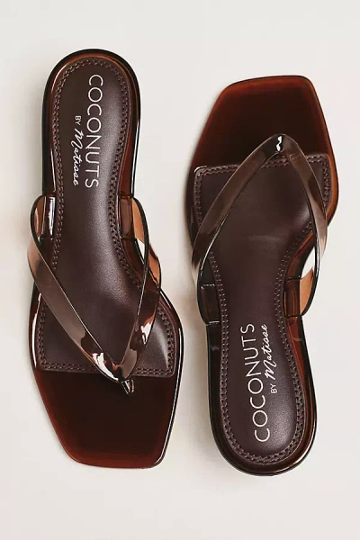 Matisse Margo Thong Kitten Heel Sandals In Multi