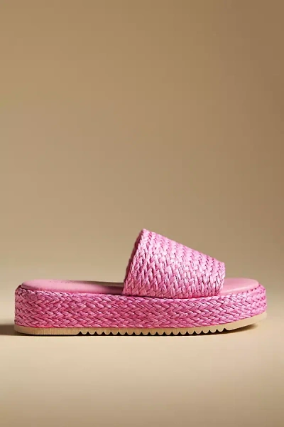 Matisse Montego Platform Slides In Pink