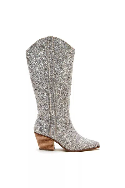 MATISSE NASHVILLE RHINESTONE BOOTS IN CLEAR