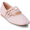 Matisse Nova Strappy Ballet Flat In Light Pink