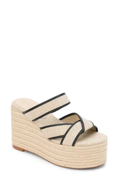 Matisse Palm Beach Platform Wedge Sandal In Neutral