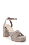 Matisse Platform Ankle Strap Sandal In Brown