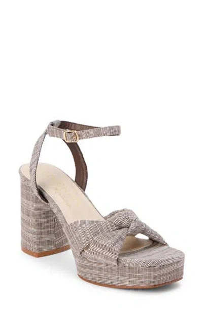 Matisse Platform Ankle Strap Sandal In Brown