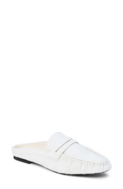 Matisse Porta Penny Loafer Mule In White