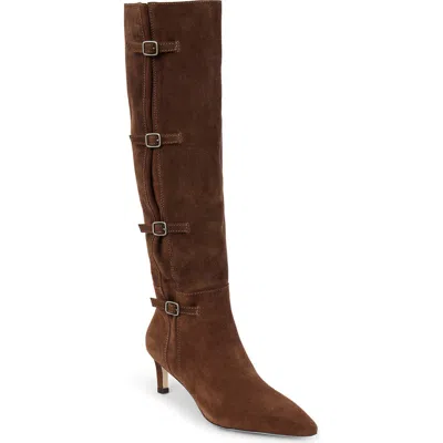 Matisse Priscilla Leather Knee High Boot In Brown
