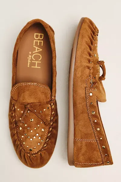 Matisse Sebastian Suede Studded Loafers In Brown
