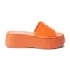 Matisse Solar Platform Sandals In Orange