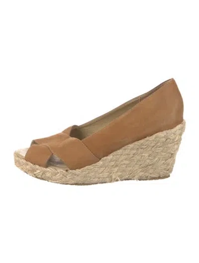Pre-owned Matisse Suede Colorblock Pattern Pumps In Brown
