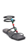 Matisse Verona Ankle Strap Sandal In Black Leather