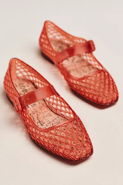 Matisse Vicky Mary Jane Jelly Flats In Red
