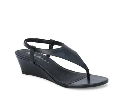 Matisse Westport Wedge Sandal In Black