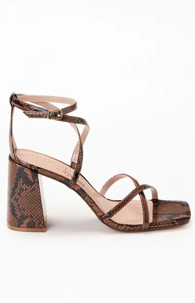 Matisse Women's Abba Block Heeled Sandals In Brown