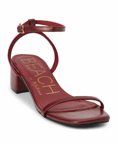 Matisse Women's Belle Strappy Sandals In Wine In Pink