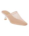 Matisse Women Bette Heeled Mule In Nude Mesh In Mesh Beige