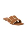 Matisse Women Biscayne Flat Sandal In Tan In Multi