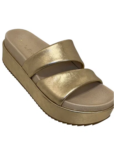 Matisse Women's Blaine Leather Platform Sandal In Gold