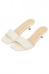 Matisse Women's Capricorn Kitten Heel Slide In Ivory