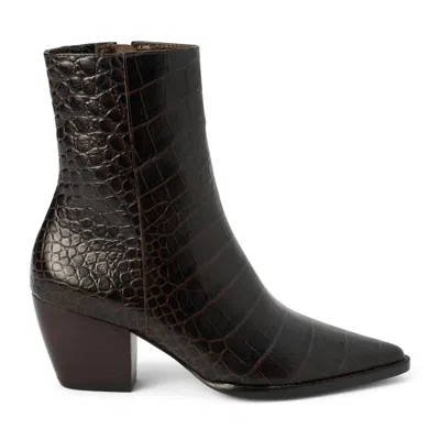 Matisse Women's Caty Ankle Boots In Espresso Croc In Multi